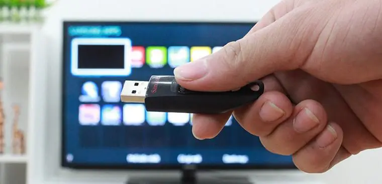 Cách mở để xem nội dung trong USB trên tivi Sharp