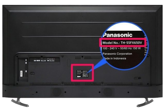 1. Cách xem tên của tivi Panasonic đơn giản