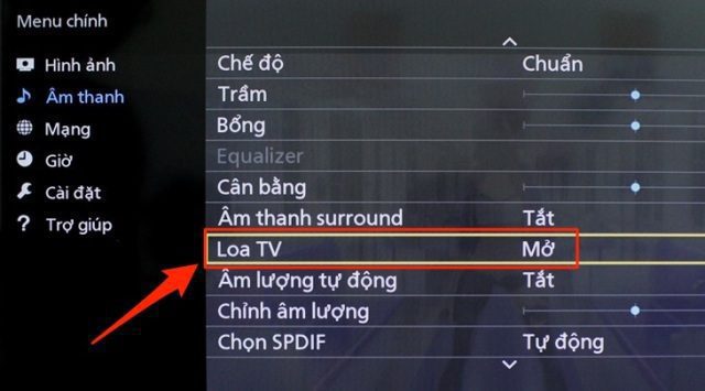 2. Các thiết lập trên tivi và cách kết nối xuất âm thanh thông qua cổng Optical