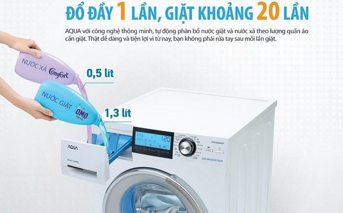2. Lợi ích của chức năng tự lấy nước giặt  và nước xả thông minh