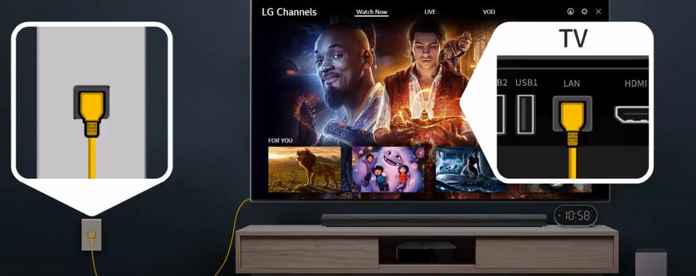 Bước 2: Kết nối cáp mạng