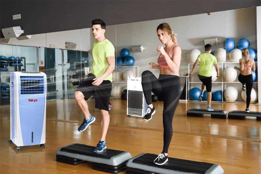 1. Lợi ích của việc sử dụng máy làm mát cho phòng gym và yoga