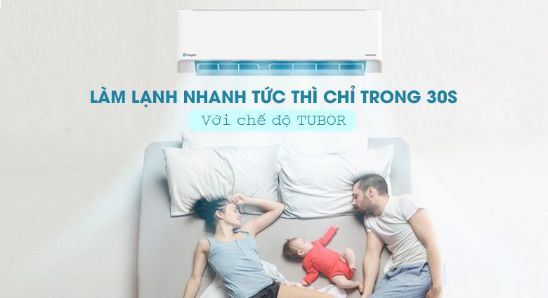 Máy lạnh GH-12IS33 làm lạnh nhanh chỉ trong 30s