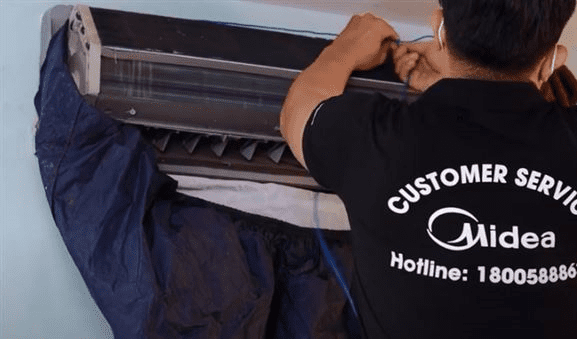 võng hứng nước bẩn - vệ sinh điều hoà Midea