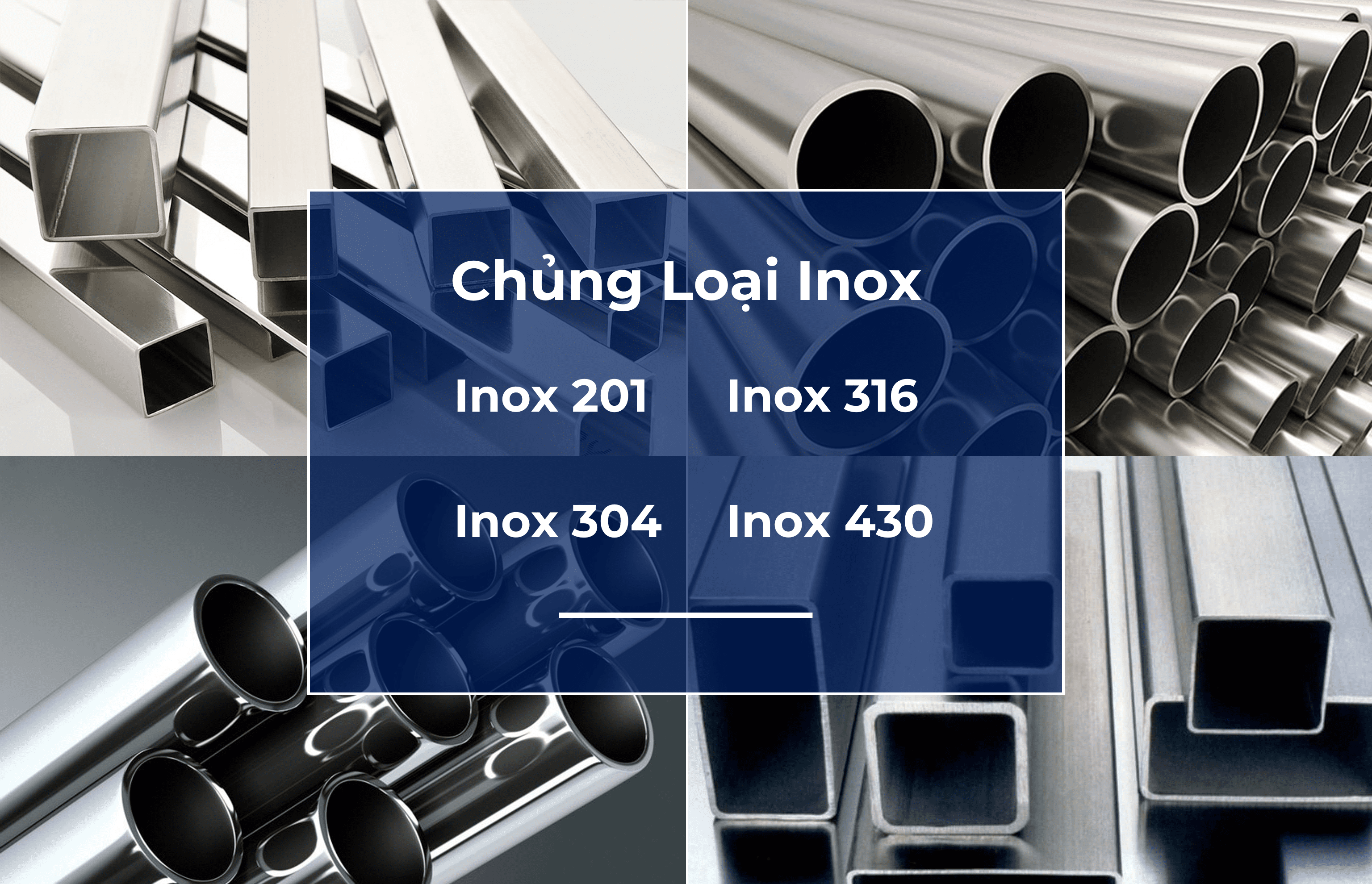 Chủng loại inox thường gặp