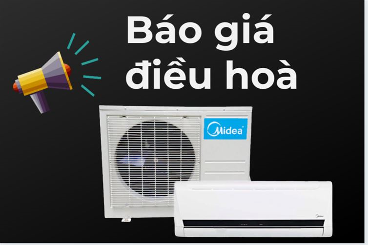 Bảng báo giá điều hoà Midea 9000 12000 BTU