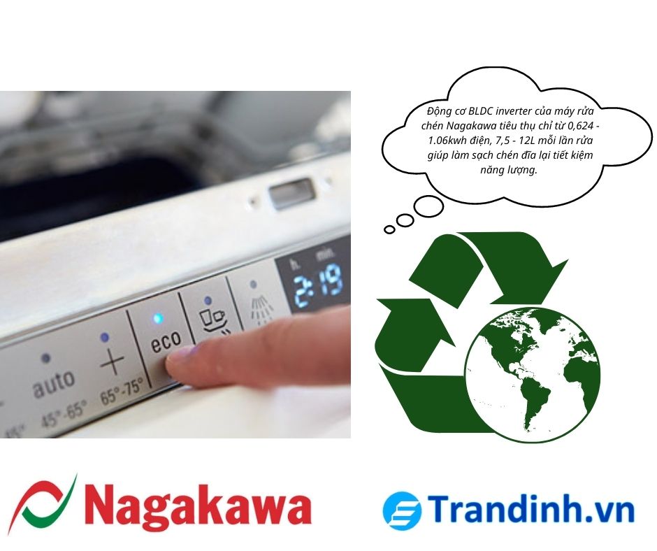 1. Ưu điểm máy rửa bát Nagakawa là gì?