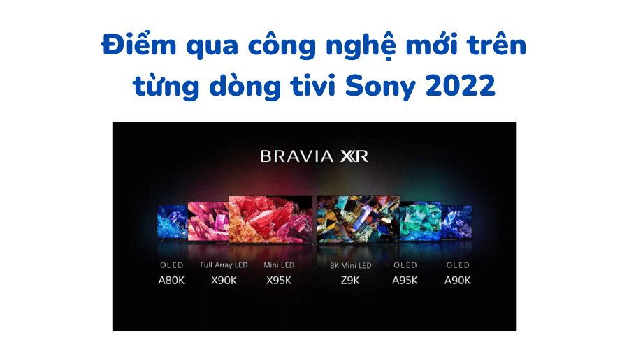 Điểm qua công nghệ mới trên các dòng tivi Sony ra mắt vào 2022