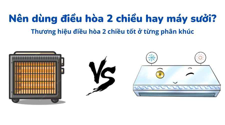 Nên dùng điều hòa 2 chiều hay máy sưởi