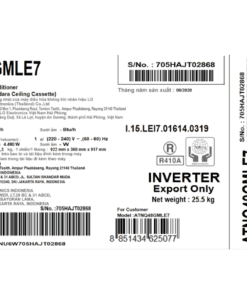 Máy lạnh âm trần LG 5 HP ATNQ48GMLE7 (3 pha) - hình số 6