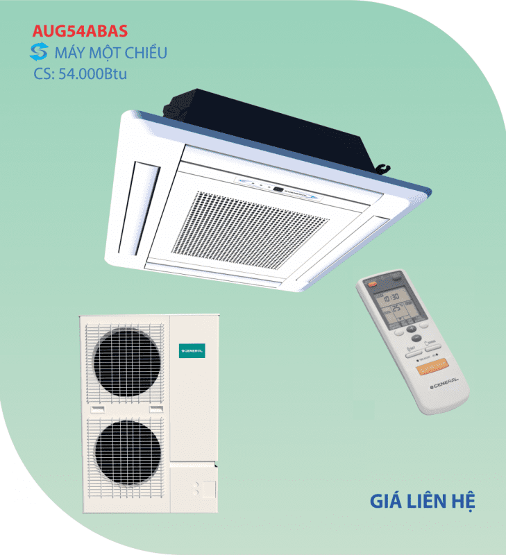 điều hòa âm trần general đa dạng công suất và kiểu dáng