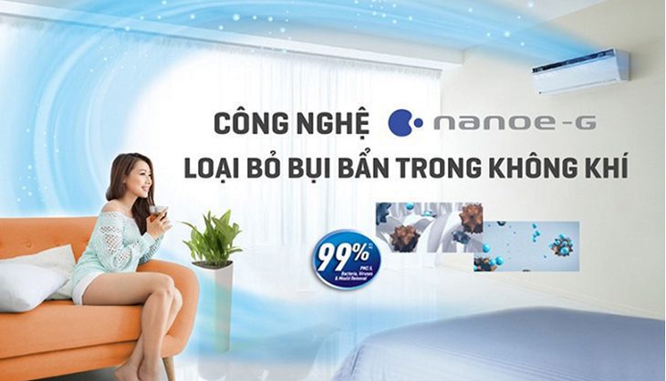 điều hòa 2 chiều có thể lọc sạch bụi và diệt khuẩn