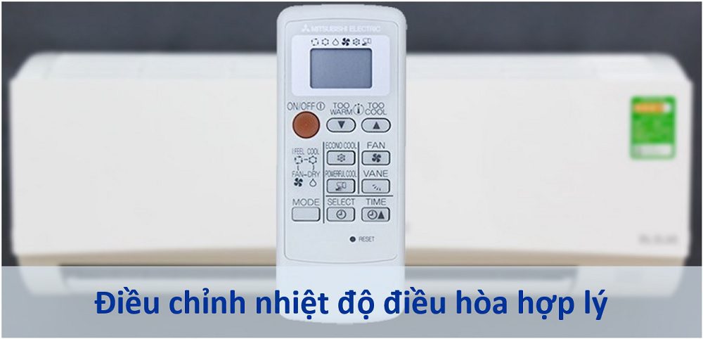 Điều chỉnh nhiệt độ hợp lý