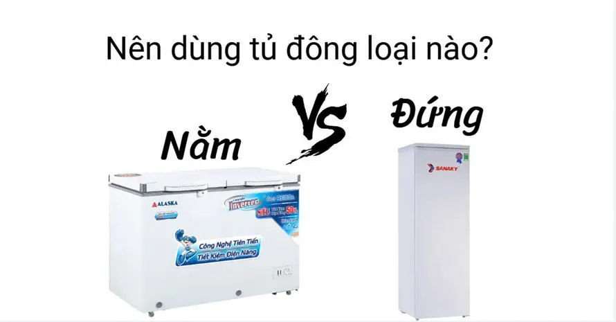 chọn tủ đông nằm hay đứng