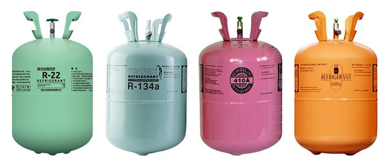 các loại gas sử dụng trên tủ đông