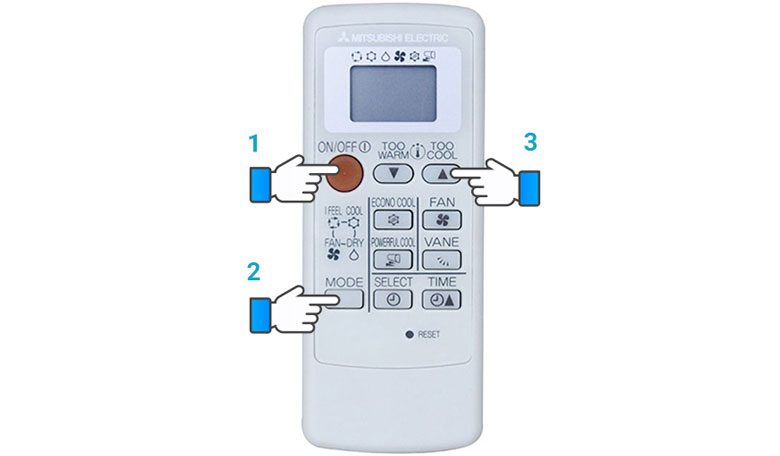 Cách sử dụng điều hòa Mitsubishi Electric để bật/tắt