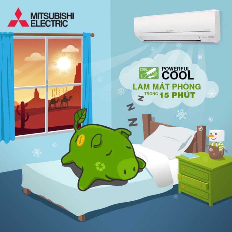 Chế độ Powerful Cool làm lạnh trong vòng 15 phút