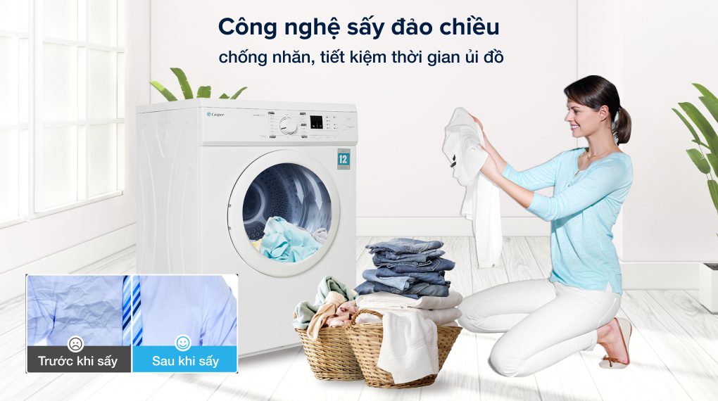 Máy sấy thông hơi Casper 7.2Kg TD-72VWD