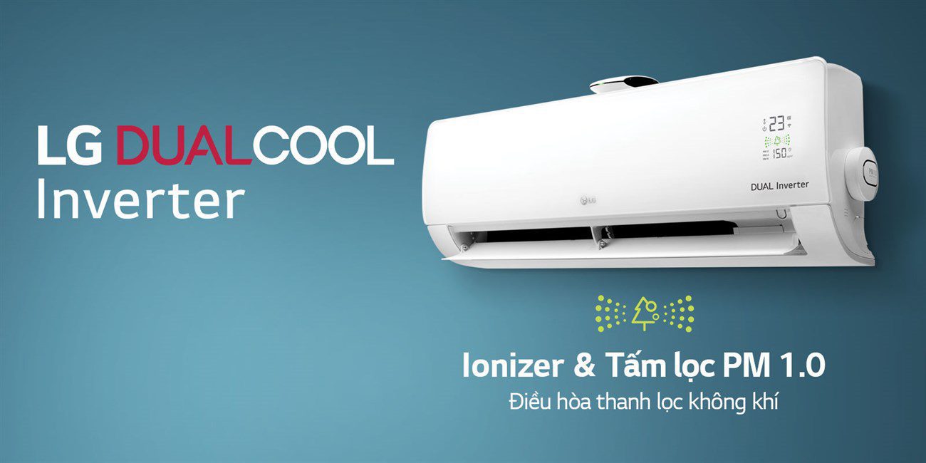 Điều hòa 2 chiều trung cấp LG Dual cool