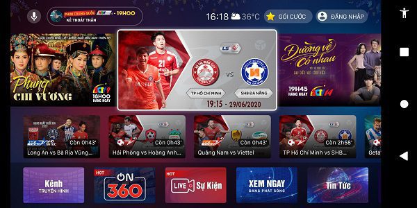 truyền hình lai ghép vtv cab on