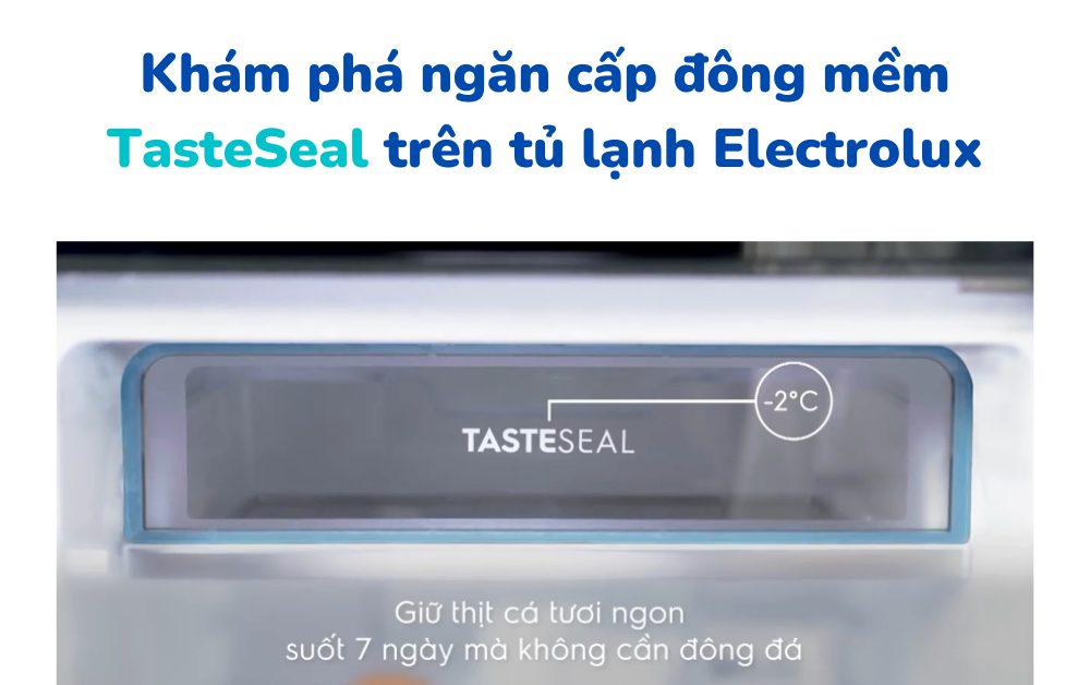 tìm hiểu ngăn đông mềm TasteSeal trên tủ lạnh Electrolux