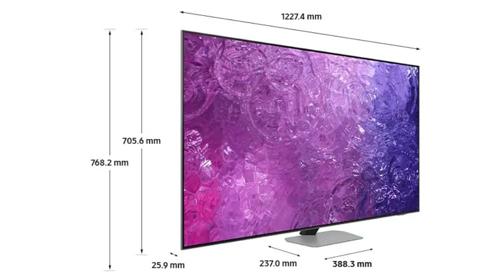 Kích thước tivi Samsung 55 inch