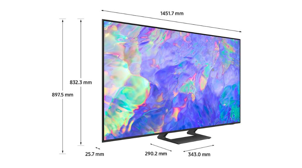 Kích thước tivi Samsung 65 inch