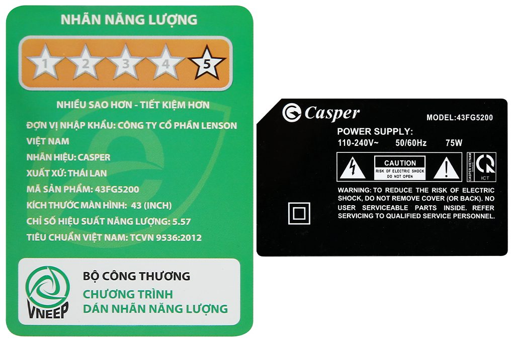 Top 5 Tivi Casper có số bán và lượt đánh giá cao nhất Điện máy XANH