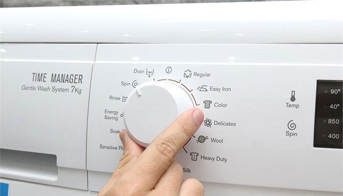 Tùy chỉnh đồng thời nút Rinse và Spin trên máy giặt lg cửa trước