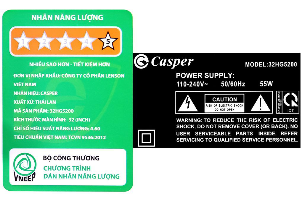 Top 5 Tivi Casper có số bán và lượt đánh giá cao nhất Điện máy XANH