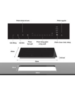Bếp đôi điện từ SUNHOUSE SHB DI09 - hình số 2