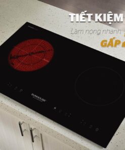 Bếp đôi điện từ hồng ngoại Sunhouse SHB9105MT lắp âm - hình số 4