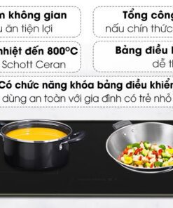 Bếp đôi điện từ hồng ngoại Sunhouse MMB9986 Mama lắp âm - hình số 2