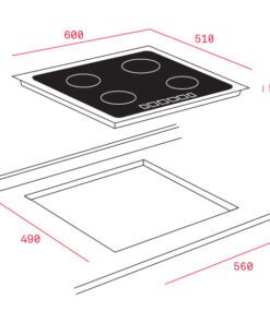 Bếp từ Teka IR 6320 lắp âm 3 vùng nấu - hình số 2
