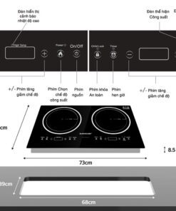 Bếp từ đôi Sunhouse SHB9003-EC - hình số 2