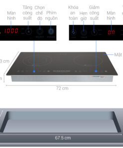 Bếp đôi điện từ hồng ngoại Sunhouse SHB9106-ES - hình số 2