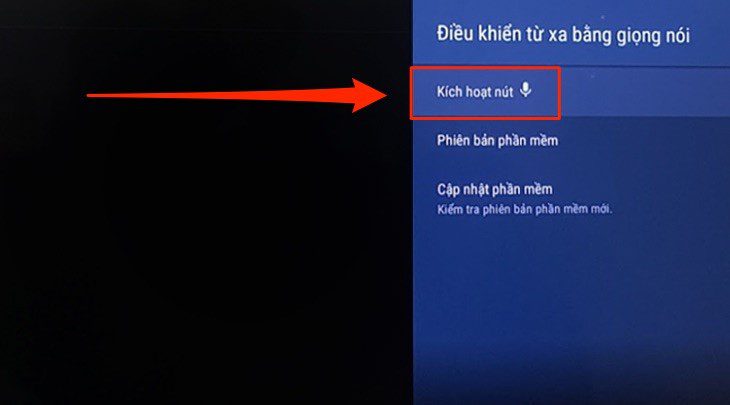 kích hoạt nút mỉcro trên điều khiển