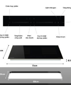 Bếp đôi điện từ SUNHOUSE SHBDI08-PLUS - hình số 2