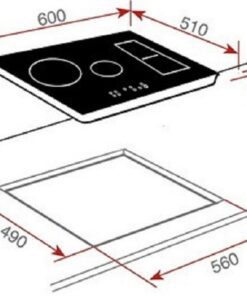 Bếp từ Teka IRF 641 lắp âm 4 vùng nấu - hình số 2