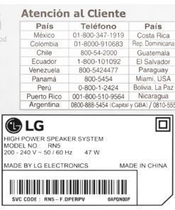 Loa Bluetooth Karaoke LG Xboom RN5 - hình số 9