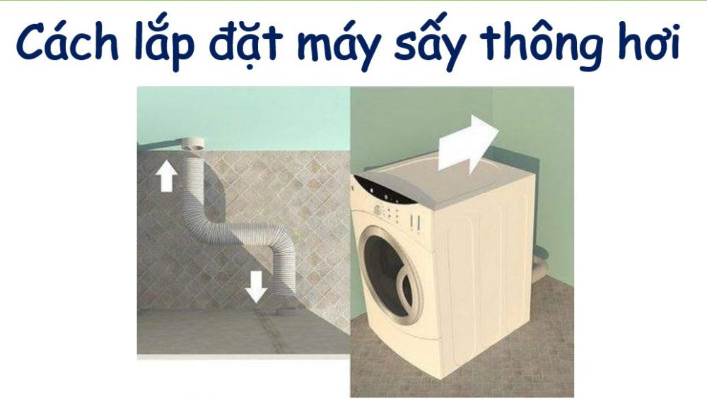 Cách lắp đặt máy sấy thông hơi