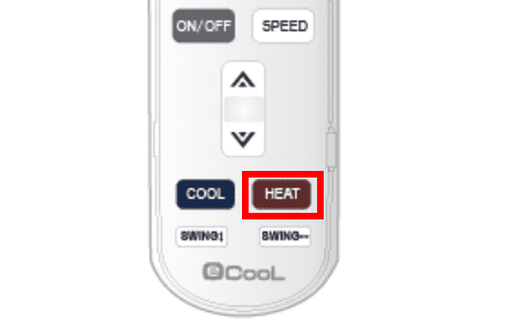 Bật Chế độ Nóng điều Hoà Ecool