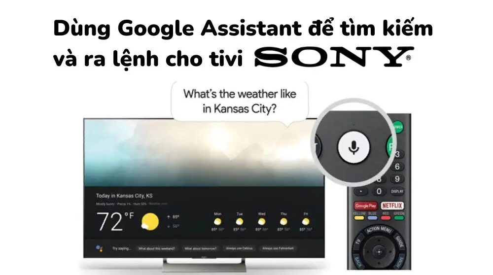 Cách cài đặt và dùng Google Assistant trên tivi Sony