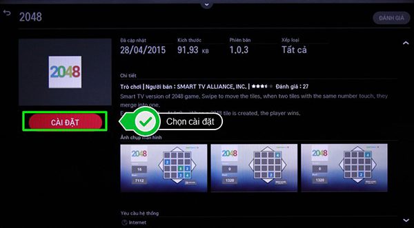 Hướng dẫn các bước tải ứng dụng trên smart tivi LG