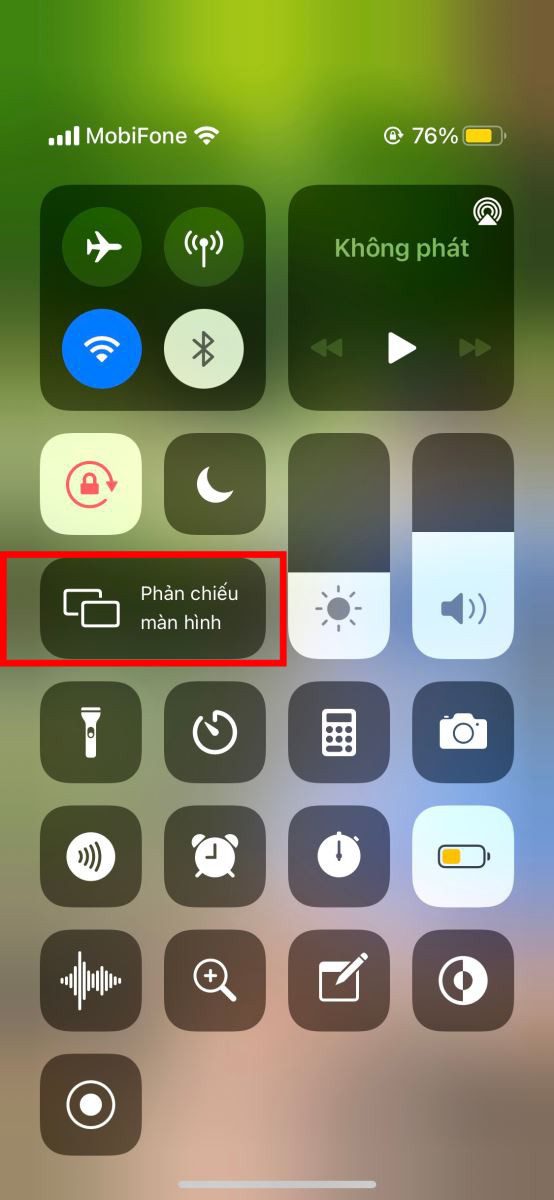 chiếu màn hình iPhone với tivi LG 