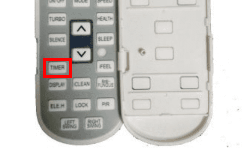 Nhấn Timer để Cài đặt Hẹn Giờ