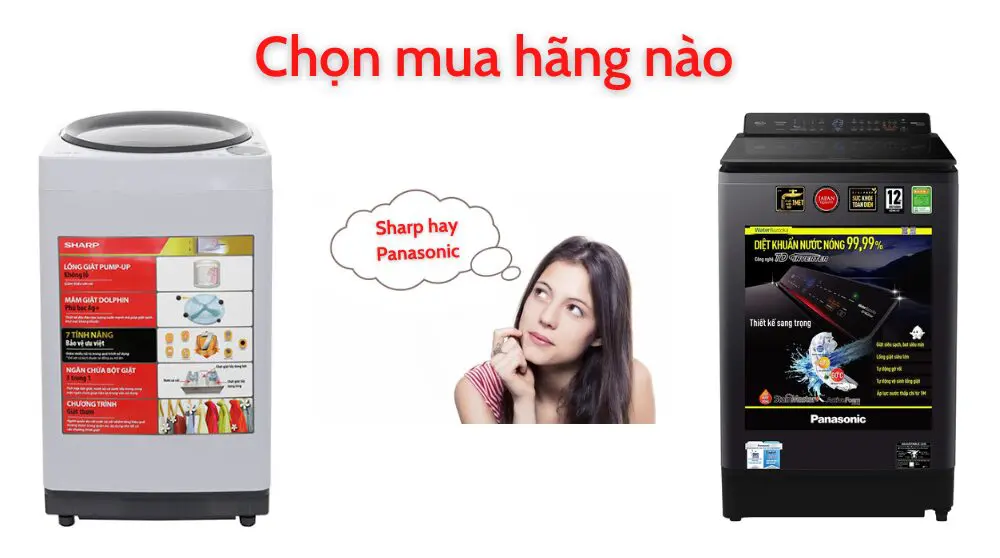 so sánh máy giặt sharp và panasonic