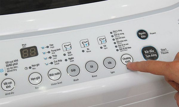 ý nghĩa các nút trên máy giặt Sharp