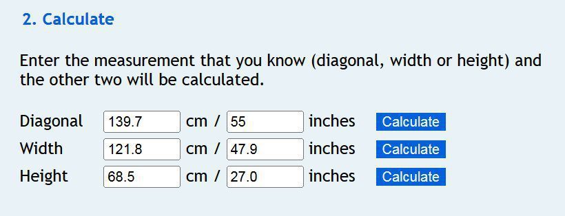 thông số màn hình tivi sẽ hiện ra