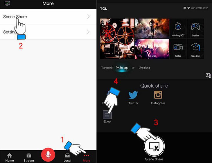Biểu tượng Scene Share 